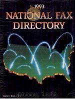 NATIONAL FAX DIRECTORY 1993（1993 PDF版）