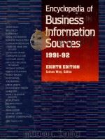 ENCYCLOPEDIA OF BUSINESS INFORMATION SOURCES 1984 PDF电子版封面 0810369060 JAMES WOY