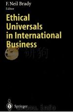 STUDIES IN ECONOMIC ETHICS AND PHILOSOFHY 1996 PDF电子版封面 3540615881