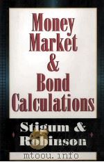 MONEY MARKET AND BOND CALCULATIONS 1996 PDF电子版封面