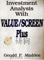 INVESTMENT ANALYSIS WITH VALUE/SCREEN PLUS（1990 PDF版）