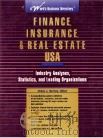 FINANCE INSURANCE REALESTATE USA 1993 PDF电子版封面 081038499X ARSEN J.DARNAY