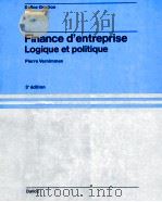 FINANCE D'ENTREPRISE LOGIQUE ET POLITIQUE 1989 PDF电子版封面 2247010741