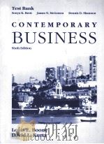 CONTEMPORARY BUSINESS SIXTH EDITION 1990 PDF电子版封面 0030314283