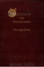 TAXATION FOR PROSPERITY（ PDF版）