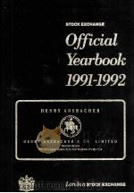 OFFICIAL YEARBOOK 1991-1992 STOCK EXCHANGE 1992 PDF电子版封面 9780470515792
