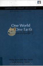 SUSTAINABLE DEVELOPMENT VOLUME 7 ONE WORLD FOR ONE EARTH SAVING THE ENVIRONMENT（1991 PDF版）