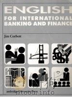 ENGLISH FOR INTERNATIONAL BANKING AND FINANCE 1991 PDF电子版封面 0521319994