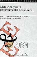 META-ANALYSIS IN ENVIRONMENTAL ECONOMICS 1997 PDF电子版封面 9780792345923