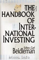THE HANDBOOK OF INTER-NATIONAL INVESTING（1987 PDF版）
