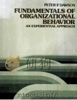 Fundamentals of Organizational Behavior An Experiential Approach（1985 PDF版）