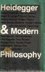 HEIDEGGER AND MODERN PHILOSOPHY（1978 PDF版）