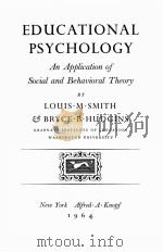 EDUCATIONAL PSYCHOLOGY 1964 PDF电子版封面
