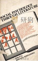 SOCIAL PSYCHOLOGY THROUGH LITERATURE（1972 PDF版）