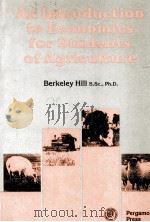 AN INTRODUCTION TO ECONOMICS FOR STUDENTS OF AGRICULTURE（1980 PDF版）