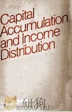 CAPITAL ACCUMULATION AND INCOME DISTRIBUTION 1978 PDF电子版封面 0710089236