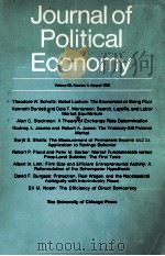 JOURNAL OF POLITICAL ECONOMY VOLUE 88（1980 PDF版）