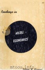 READINGS IN MICROECONOMICS 1969 PDF电子版封面