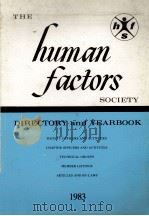 THE HUMAN FACTORS SOCIETY（1983 PDF版）