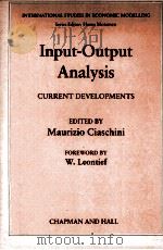 INPUT-OUTPUT ANALYSIS（1988 PDF版）