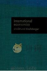 INTERNATIONAL ECONOMICS:LINDERT AND KINDLEBERGER SEVENTH EDITION 1982 PDF电子版封面 0256026130