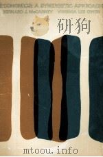ECONOMICS:A SYNERGETIC APPROACH 1972 PDF电子版封面 0030891426