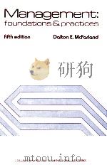 MANAGEMENT:FOUNDATIONSAND PRACTICES FIFTH EDITION 1979 PDF电子版封面 0029788700