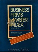 BUSINESS FIRMS MASTER INDEX 1985 PDF电子版封面 0810320770 DONNA WOOD
