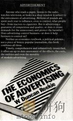 THE ECONOMICS OF ADVERTISING 1981 PDF电子版封面 0333272048
