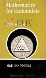 MATHEMATICS FOR ECONOMISTS SECOND EDITION（1978 PDF版）