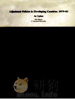 ADJUSTMENT POLICIES IN DEVLOPING COUNTRIES 1979-83（1984 PDF版）