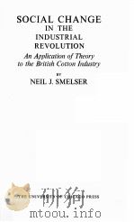 SOCIAL CHANGE IN THE INDUSTRIAL REVOLUTION（1959 PDF版）