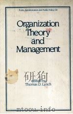 ORGANIZATION THEORY AND MANAGEMENT（1983 PDF版）