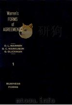 WARREN'S FORMS OF AGREEMENTS BUSINESS FORMS VOLUME1 1983 PDF电子版封面