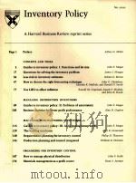 INVENTORY POLICY（1956 PDF版）