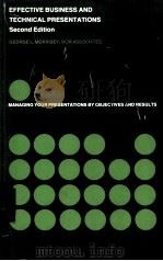 EFFECTIVE BUSINESS AND TECHNICAL PRESENTATIONS SECOND EDITION 1975 PDF电子版封面 0201048280