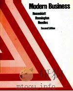 MODERN BUSINESS ROSENBLATT BONNINGTON NEEDLES SECOND EDITION 1977 PDF电子版封面 0395213819