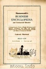 HARMSWORTH'S BUSINESS ENCYCLOPEDIA SECOND VOLUME PDF电子版封面