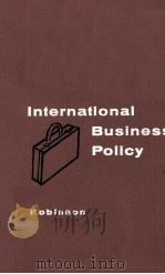 INTERNATIONAL BUSINESS POLICY 1964 PDF电子版封面