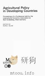 AGRICULTURAL POLICY IN DEVELOPING COUNTRIES（1974 PDF版）