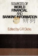 SOURCES OF WORLD FINANCIAL AND BANKING INFORMATION（1981 PDF版）