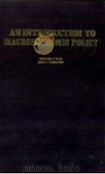 AN INTRODUCTION TO MACROECONOMIC POLICY（1982 PDF版）