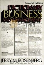 DICTIONARY OF BUSINESS AND MANAGEMENT SECOND EDITION（1983 PDF版）