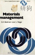MATERIALS MANAGEMENT:A SYSTEMS APPROACH 1978 PDF电子版封面 9220707485