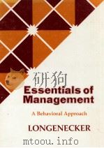 ESSENTIALS OF MANAGEMENT:A BEHAVIORAL APPROACH 1977 PDF电子版封面