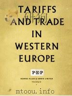 TARIFFS AND TRADE IN WESTERN EUROPE（1959 PDF版）