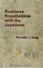 BUSINESS NEGOTIATIONS WITH THE JAPANESE（1984 PDF版）