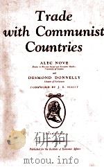 TRADE WITH COMMUNIST COUNTRIES 1960 PDF电子版封面