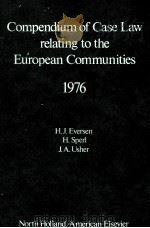 COMPENDIUM OF CASER LAW RELATING TO THE EUROPEAN COMMUNITIES 1976（1974 PDF版）