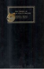 THE THEORY OF PUBLIC UTILITY PRIVING 1985 PDF电子版封面 0521306264